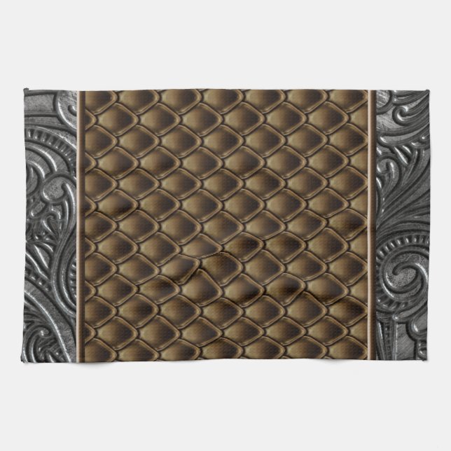 Gothic Bronze Kitchen Towel (Horizontal)