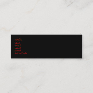 gothic buisiness card