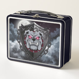 Gothic Bulldog Metal Lunch Box