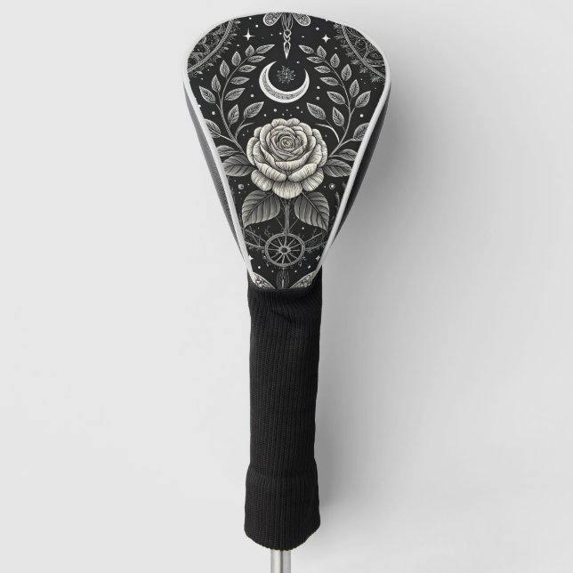 Gothic Butterfly Floral Pattern (4) Golf Head Cover (Front)