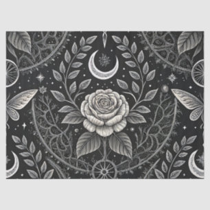 Gothic Butterfly Floral Pattern (4) Tissue Paper