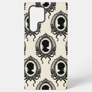 Gothic Cameo Silhouette Pattern Samsung Galaxy Case