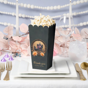 Gothic Carriage with Ravens and Roses. Favor Box