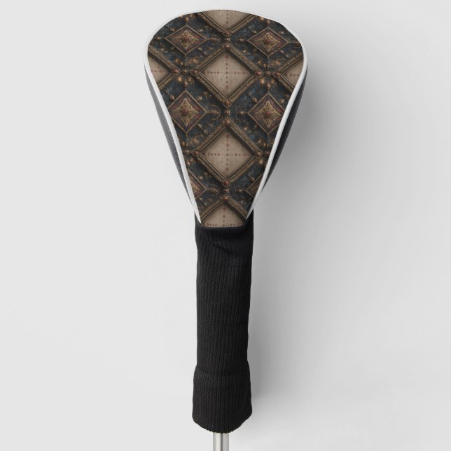 Gothic Carved Woodwork Pattern (1) Golf Head Cover (Front)