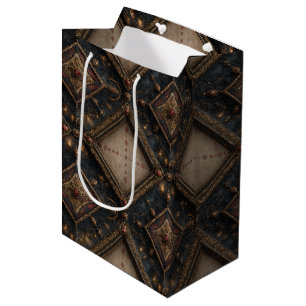 Gothic Carved Woodwork Pattern (1) Medium Gift Bag