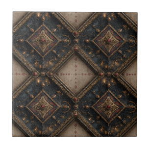Gothic Carved Woodwork Pattern (1) Tile
