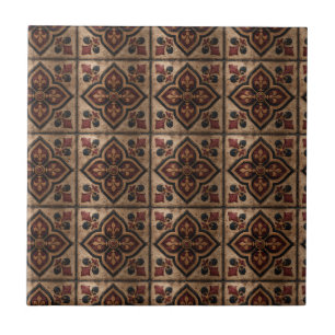 Gothic Carved Woodwork Pattern (3) Tile