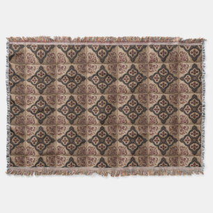 Gothic Carved Woodwork Pattern (5) Throw Blanket