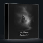 Gothic Castle Wedding Photo Album Binder<br><div class="desc">This creepy castle glows in the light from the setting full moon. Beautiful for weddings,  Halloween,  or any special occasion.</div>