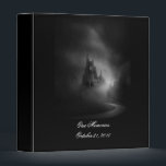 Gothic Castle Wedding Photo Album Binder<br><div class="desc">This creepy castle glows in the light from the setting full moon. Beautiful for weddings, Halloween, or any special occasion.</div>