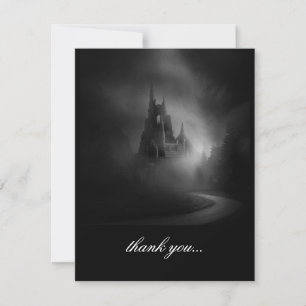 Gothic Castle Wedding Thank You