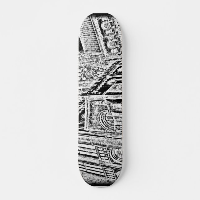 Gothic Cathedral:  Black Skateboard (Front)