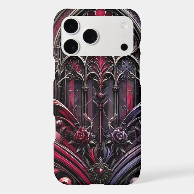 Gothic Cathedral Rose Phone Case (Back)