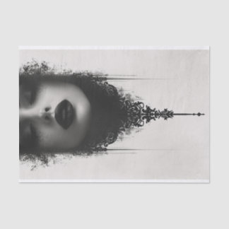 Gothic Central image with a Woman's face Tissue Paper