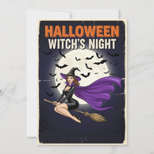 Gothic Charm Halloween Invite (Front)