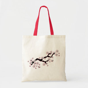 Gothic Cherry Blossoms Tote Bag