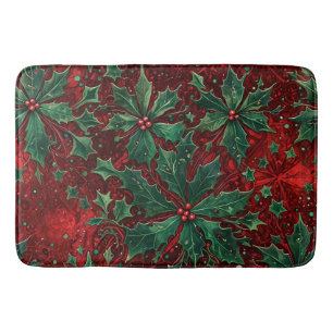 Gothic Christmas Bath Mat