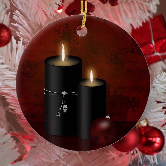 Gothic Christmas Candles Ornament (Creator Uploaded)