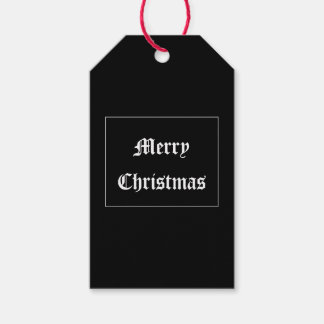 Gothic Christmas Gift Tag
