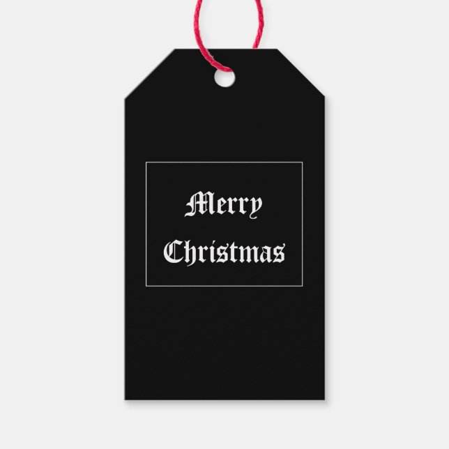 Gothic Christmas Gift Tag (Front)