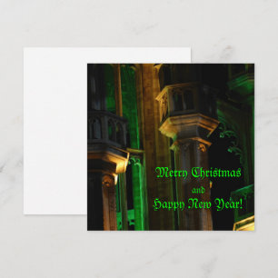 Gothic Christmas greeting Holiday Card