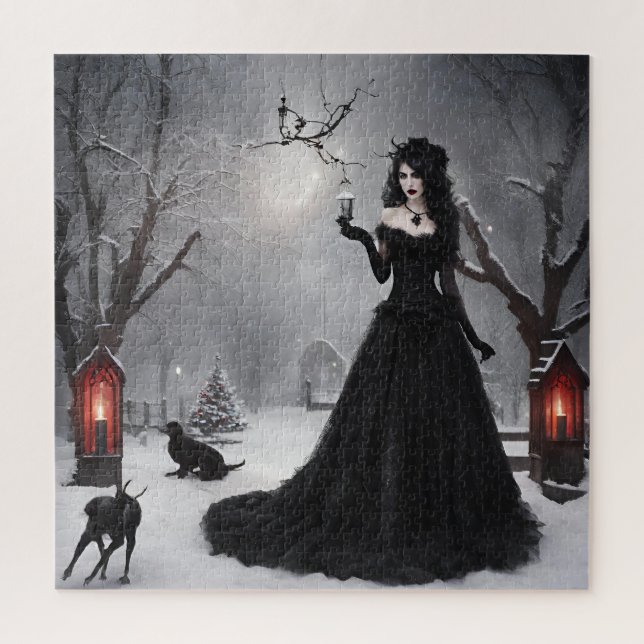 Gothic Christmas Jigsaw Puzzle (Vertical)