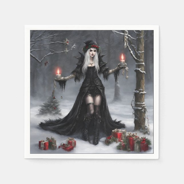 Gothic Christmas Napkin (Front)