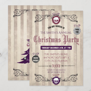 Gothic Christmas Party Invitation