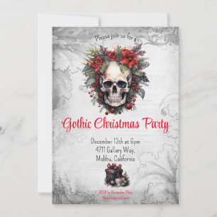Gothic Christmas Party Invitation