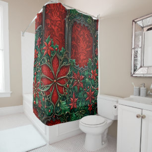 Gothic Christmas Shower Curtain