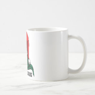 Gothic Christmas Skull with Santa Hat Coffee Mug