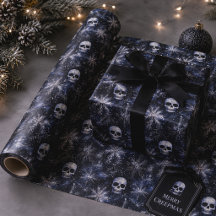Gothic Christmas Skulls Spooky