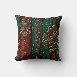 Gothic Christmas Throw Pillow