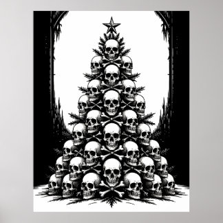Gothic Christmas Tree IV Poster