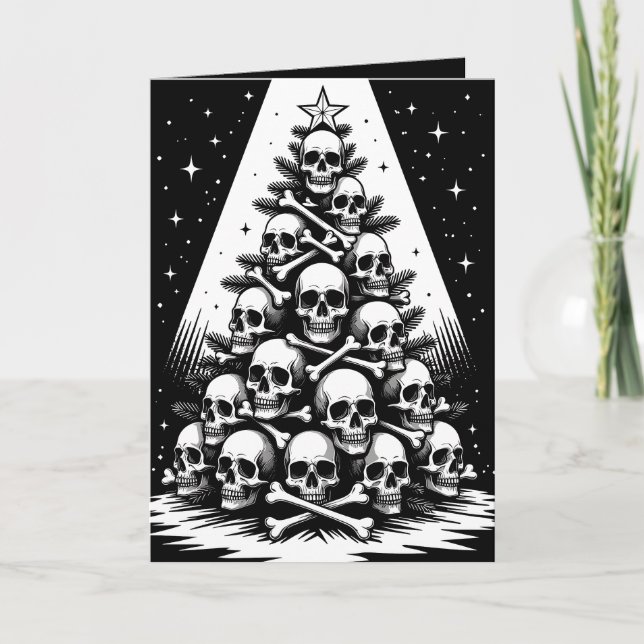 Gothic Christmas Tree V Card (Front)