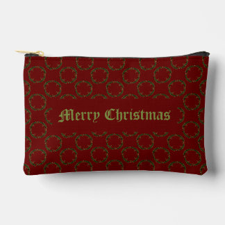 Gothic Christmas Wreath Custom Accessory Pouch