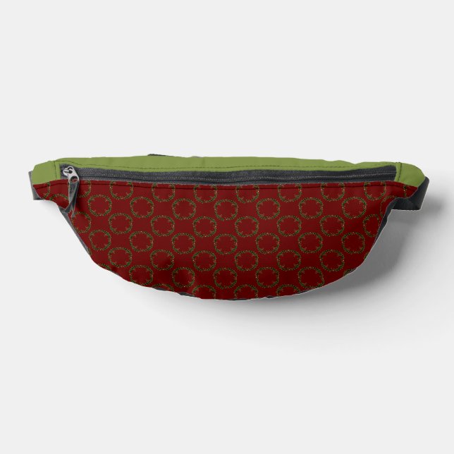 Gothic Christmas Wreath Patterned Fanny Pack (Lay Down)
