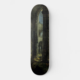 Gothic Church Ruins (by Carl Blechen) Skateboard