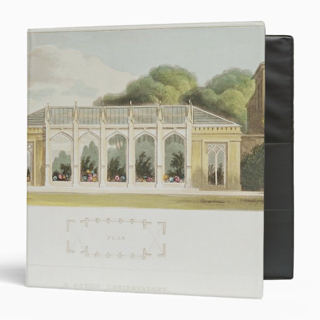 Gothic Conservatory, 1832 Binder (Front/Inside)