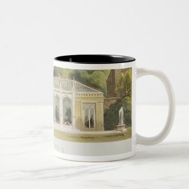 Gothic Conservatory, 1832 Two-Tone Coffee Mug (Right)