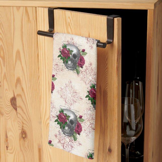 Gothic Countenance Series Design 16  Kitchen Towel (Thirds Fold)