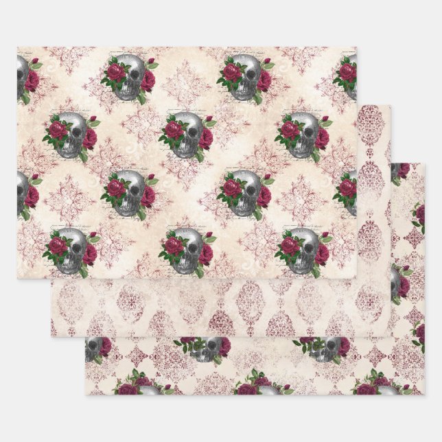 Gothic Countenance Series Design 16   Wrapping Paper Sheet (Set)