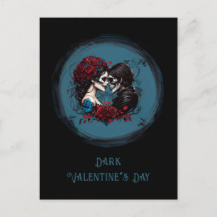 Gothic Couple Lovers Valentine's Day Holiday Postcard