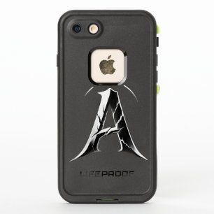 Gothic Cracked Initial A Phone Case - Dark Minimal