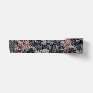 Gothic Creepy Cozy Fall Night Autumn Leaves Satin Ribbon