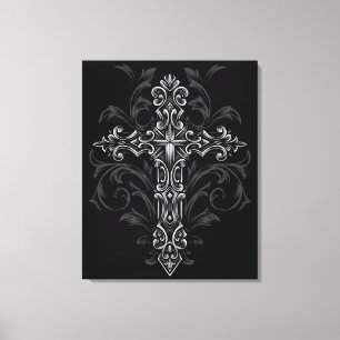 Gothic Cross Canvas Print