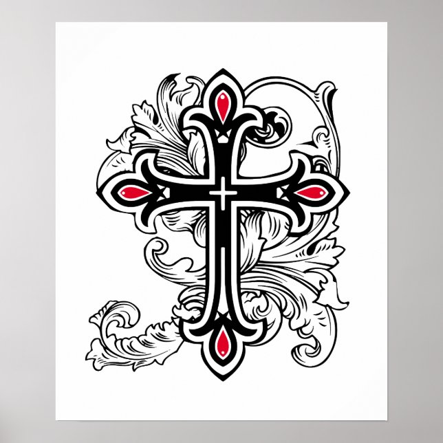 Gothic cross poster (Front)