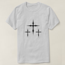 Gothic Cross T-Shirt – Dark Aesthetic Triple Cross