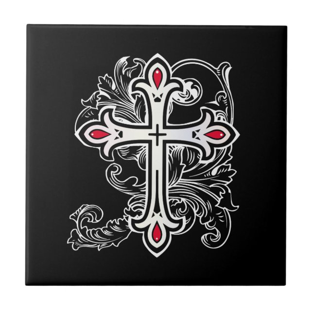 Gothic cross tile (Front)