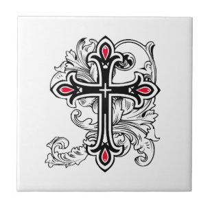 Gothic cross tile